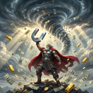 Money Magnet affirmation song cover art, Pop Rock version