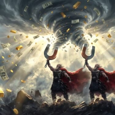 Money Magnet affirmation song cover art, Electronic Rock (Bright) version