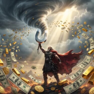 Money Magnet affirmation song cover art, Electro-Pop version